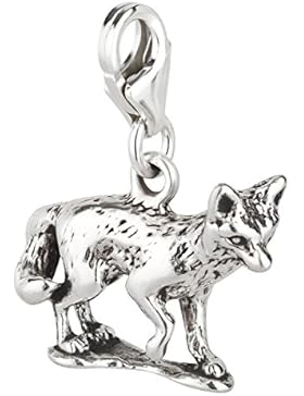 Charm Anhänger Fuchs aus 925 Sterling Silber