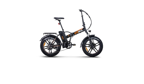 Bici Elettrica STEBIKE pieghevole a pedalata assistita ST-3 Nera Bicicletta  Fat Bike : Amazon.it: Sport e tempo libero