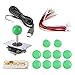 Produktbild Jasnyfall Arcade Joystick DIY Kit Null Verzögerung USB Controller Joystick mit Drucktasten-Farbe: grün