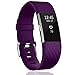 Produktbild wishesport für Fitbit Laden 2 Bands Special Edition Ersatz Bands Zubehör Sport Bands Strap für Laden 2 HR Fitness Größe L Diamond-Purple