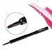 VENMO Portable Retractable Lip Brush Artificial Fiber Makeup Brush 1PC (Black)