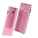 Produktbild Nadoli Mirror Hülle für Galaxy S8 Plus,Luxus Ultradünn Clear View Vorderseite und Hart Zurück Spiegel Schlank Flip Schutzhülle Etui für Samsung Galaxy S8 Plus