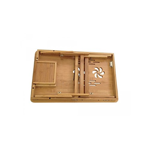 Schwenkbarer Laptoptisch aus Bambus – Betttisch faltbares Design - 4