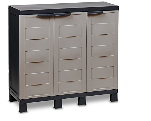 Toomax Z208R050 Kunststoffschrank Ambition Line S, Schwarz