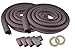 Produktbild FiveSeasonStuff® 2 Stücke Prämie-Schaum-Kissen Kantenschutz (Kantenschützer) + 4 Eckenschützer (Schutzecken) für Baby-Proofing Kind Proofing / enthält 4 Meter Schutz Rund um den Tisch oder Möbel (2 Stücke Doppelseitig Kastanienbraun U-Form Kantenschutz (2 Meter Jeder)+ 4 U Eckenschützer (Dicke: 5-8mm) LM218)