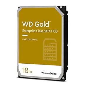 Western Digital 18TB WD Gold Enterprise Class Internal Hard Drive - 7200 RPM Class, SATA 6 Gb/s, 512 MB Cache, 3.5