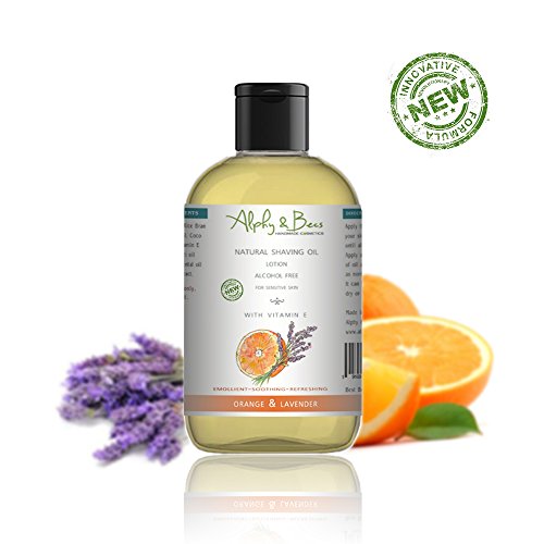 Natural Shaving Oil - ORANGE & LAVENDER - New Formula!!! - 100ml