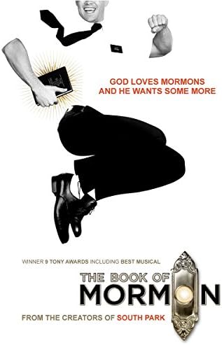 Musical Poster The Book Of Mormon Available as Poster/Framed/Canvas Many Sizes Available.