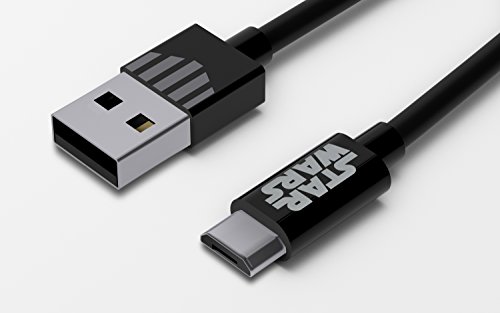 Tribe Star Wars Micro Line Micro USB Ladekabel 120cm, Verbindungskabel, USB 2.0, USB-A-Stecker auf Micro-USB-B-Stecker für Android Smartphones, Samsung, HTC, Sony, Nexus etc. – Darth Vader - 2