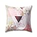 Produktbild tgyew Soft Plush Nordic Style Cushion Covers Grey Triangle Heart-Shaped Geometric Printing 30cm x 30cm(12 x 12inch) Throw Soft Plain Pillow Cases for Home Sofa Bed Decorative
