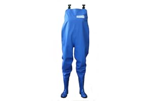 3Kamido® Waders pour Femme Cuissardes de pêche, Pantalons avec Bottes, Poitrine de Pêche, Vert et Bleu, 36, 37, 38, 39, 40, 41, 42 EU Poitrine échassiers