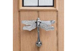 S&S INTERNATIONAL S & S International Cast Iron Metallic Dragon Fly Door Knocker Chrome