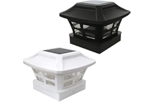 Lrtzizy Solar Post Cap Lights Outdoor LED Bulb Fence Light for Inch Wooden Posts in Warm White