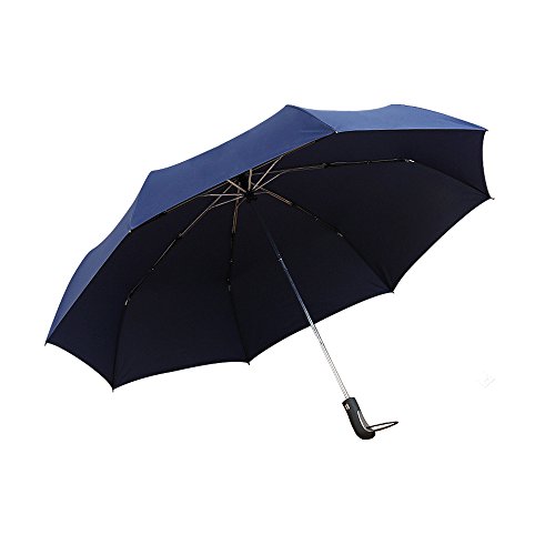 Rainy Worth Parapluie Pliant Automatique 8 Baleines Coupe-Vent pour 2 Personnes Bleu