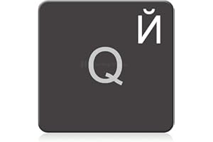 HOOPOMANIA Russie Clavier Autocollant MACBOOK [Blanc - 14x14mm] Clavier Lettres Autocollant Russe