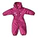 Trespass Dripdrop Childrens Boys Girls Kids Fleece Lined Insulated Waterproof and Breathable All-in-one Rain Suit (Gerbera, 18 - 24 months)