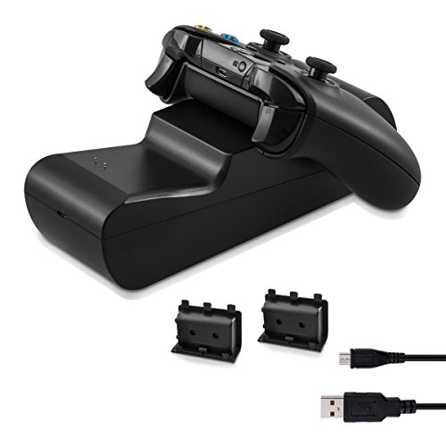 kwmobile Dual Dockingstation für Xbox One Controller inklusive Akkus - 2