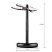 Miusco Premium 100% Pure Badger Hair Shaving Brush and Luxury Stand Shaving Set, Dark Chrome Stand, Black Brush