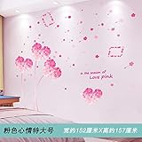 Dekorativer Wandaufkleber des Hintergrundes -[HOHE QUALITÄT UND LANGLEBIG]: Material: PVC; Der Wandaufkleber kann einfach an der Wand, Tür, dem Spiegel oder einer beliebigen glatten Oberfläche befestigt werden. Bitte stellen Sie sicher, dass das Flugzeug sauber, trocken und glatt ist, bevor Sie es ankleben. Kleben Sie nicht an der staubigen, Asche, kaputten oder nassen Wand