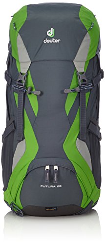 Deuter Rucksack Futura 26 Mochila para Montaña, Unisex, Gris-Granite/Spring, 66 x 29 x 19 cm