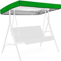 Toldo De Repuesto Para Columpio De 3 Plazas - Tejido Oxford Anti-UV, Impermeable, Fácil De Instalar - Para Jardín, Patio O Piscina