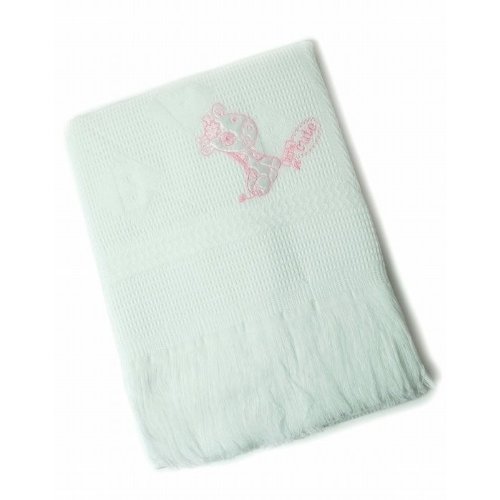 Baby Girl Pink Giraffe Design Acrylic Shawl (120 x 120 cm) (Pink)