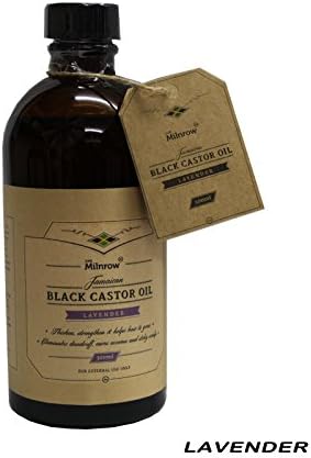 June Milnrow Jamaican BLACK CASTOR OIL For Hair Growth &amp; loss Treatment (Lavender, 300ml)