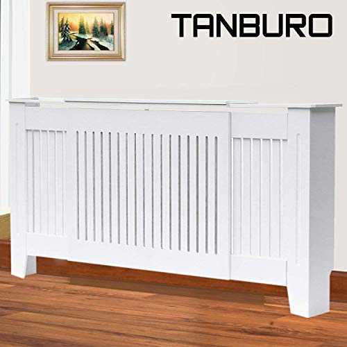 Preisvergleich Produktbild TANBURO Heizkörperverkleidung Landhaus Heizungsverkleidung Heizkörper Verkleidung Abdeckung MDF Größen Einstellbar