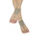 Produktbild Arichtop 1 Paar Mode Frauen Barfuß Fußkettchen Häkeln Elegante Mädchen Baumwolle Knöchel Kette Dame Sandale Armband Yoga Fuß Schmuck