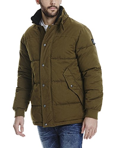 Bench Herren Steppjacke Jacke WHEREWITHAL B, Gr. Small, Braun (Dark Brown KH023)