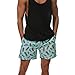 Produktbild TEELONG Hosen Herren Badehose Surf Sport Quick Dry Beach Shorts Bermudas Stämme Brett Hosen Jogginghose Trainingshose Trainingsanzüge Overalls Fleece-Hose(3XL, Grün)