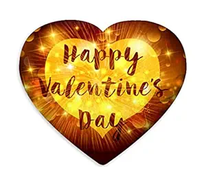 DreamVio Love Heart Shaped Velvet Cushion/Pillow/Plush for Gifting on Birthdays,Anniversaries, Valentine Day Color - Multi (Size- 15x17 inch) Shape 39