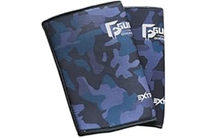 Gunsmith Fitness 7mm Knee Sleeves Weight Lifting for Men and Women – 1 Pair Neoprene Gym Knee Support for Powerlifting, Weightlifting, Squats & Releases Post Workout Pain and Discomfort