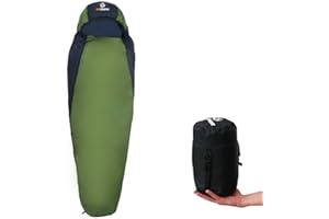 Outdoorer Sac de Couchage Trek Night – Un Sac de Couchage léger, Chaud et Peu encombrant