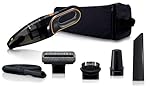 Philips FC6149/01 Autostaubsauger (Akku Handstaubsauger, beutellos, 12V NiMH, 11 Minuten Laufzeit, mit Zubehör Kit) schwarz