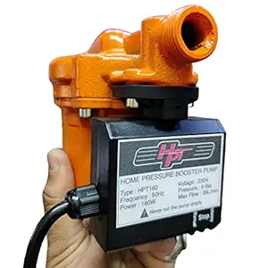 160W 9 BAR WATER PRESSURE BOOSTER PUMP Automatic Pressure Pump 160W Personal Over Head Loft Tank Inline Pump with Flow Switch for Any 2 Points Pressure at a Time