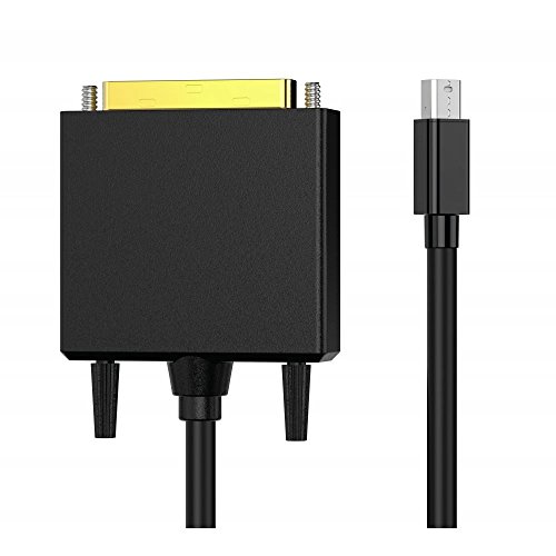 Ganvol 2m Mini DisplayPort zu DVI-D Dual Link (24+1 Stecker) Kabel Für PC, Apple iMac, Mac, MacBookPro, MacBookAir, Lenovo Thinkpad, Surface Pro - 4