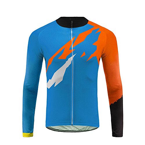 Uglyfrog Mens Cycling Jersey Full sleeve Winter Thermal Cold Wear Fleece Top Bike racing team ZRMX05