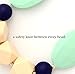 Fox & Finn 'Madison' Silicone Teething Necklace for Babies | Safety Knotted Silk Rope | Does Not Pull Out Hair | 14 Inch Drop (latte + cobalt + mint + marsala)