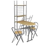 ikea esszimmergarnituren Tischpallten Breite: 50,5 cm GoodWork4UEu Frühstückstisch einklappbarer Küchentisch mit 2 Stühlen Möbel Möbelgarnituren Küchen- & Esszimmergarnituren