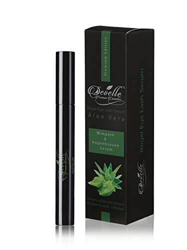 Wimpernserum & Augenbrauenserum 8 ml. mit ALOE VERA | Develle Royal Eye Lash Wimpern-Serum | Wimpern Activating Serum | Wimpernwachstums-Serum | Wimpernbooster | Wimpern Booster | Wimpernverlängerung - 7