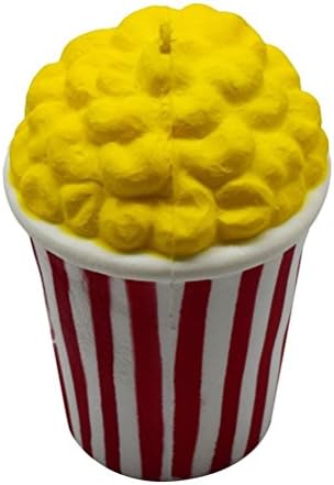 Soft Popcorn Cup Squishy Slow Rising Scented Jumbo Squishy Stress Relief Squeeze Decorations Toy for Kids and Adult(Random Color)