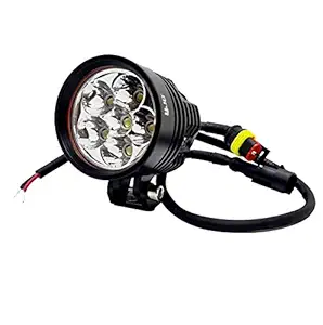 AUTOPOWERZ L6X 60W Cree 6 LED Auxiliary Lamp Flood Light Fog Lamp (Black, 12-80v Dc)