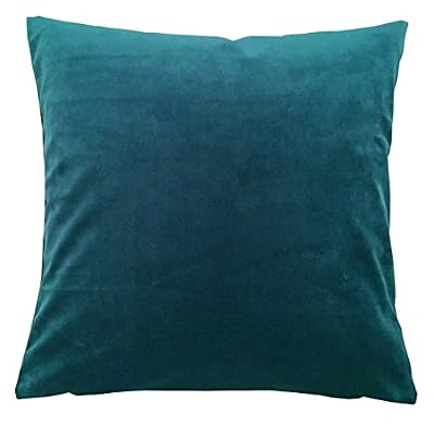 Home Fashion 66556–128 Bleu pétrole H : 40 x B : 40 cm Coussin Velours French Velvet