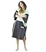 Produktbild Vivida Lifestyle Poncho mit Kapuze Handtuch und Umziehilfe am Strand, beim Surfen und Schwimmen verwendbar - Orange/Grey, M (Junior)
