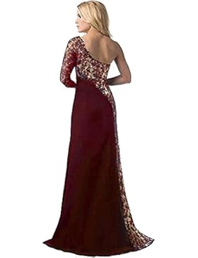 Spitzenkleider,Honestyi Frauen formales Hochzeits Brautjungfern langes Ball Abschlussball Kleid Elegant Cocktailkleid...