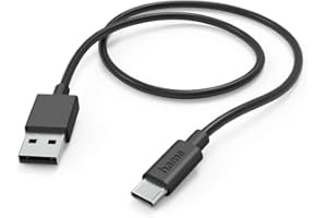 Hama Kabel ładujący USB A 3.1 - USB C (5 Gbps, 3A, 20V, solidna wtyczka, 1m) czarny