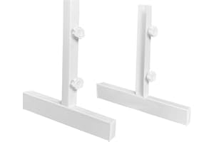 Coldfighting Freistehende Standfüße für Infrarotheizung Eisen Standfuß geeignet Heizplatten Flachstrahler Elektroheizung Nutzung beweglich Machen Weiß Zubehör (2er Pack)