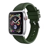 BZLine Armband | Sport Weiches Silikon Ersatz Uhrenarmband | Für Apple Watch Series 4 40mm/44mm Hautfreundlich | Robust und langlebig | Handgelenkgröße: 5,51'-7,87' | 12 Farben