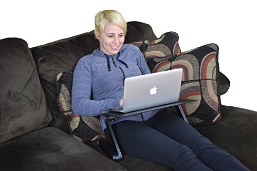 Uncaged Ergonomics WorkEZ Professional Notebook Computer Riser Foldable Lap Desk for Bed and Couch – Black-P schwarz - 6